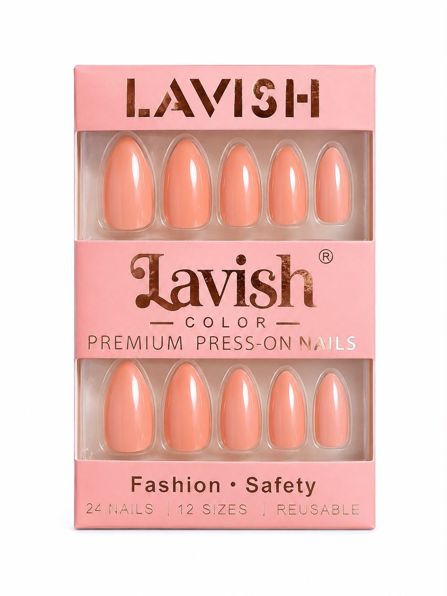 lavish color nails - اظافر ملونة برتقالي
