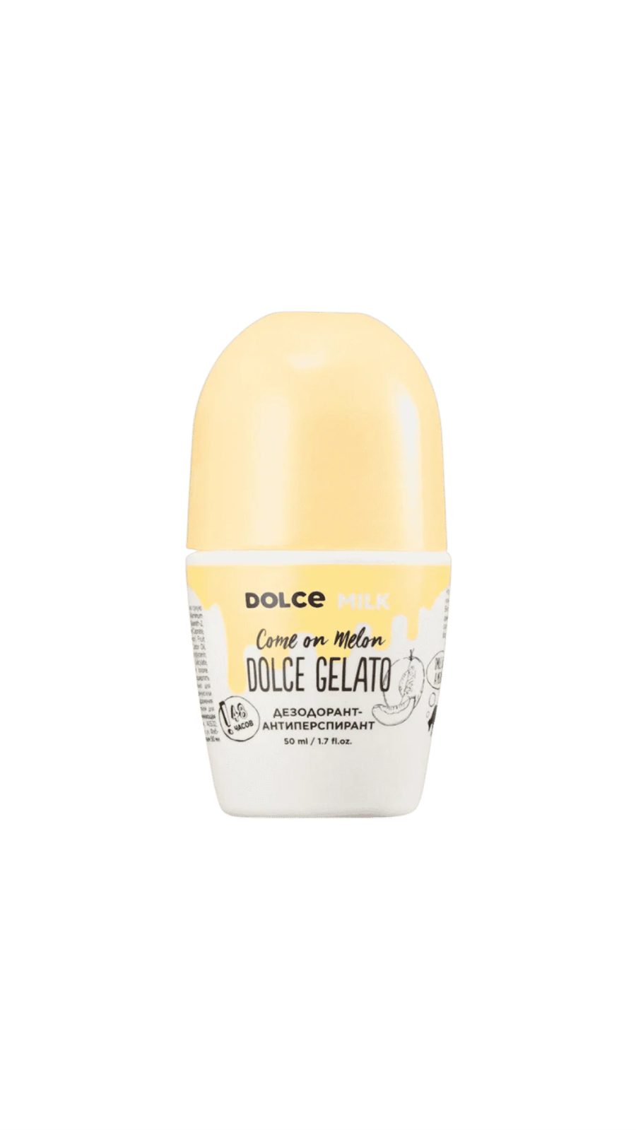 DOLCE MILK COME ON MELON DEODORANT 50ml دولتشي ميلك رول مزيل للعرق بخلاصة الشمام