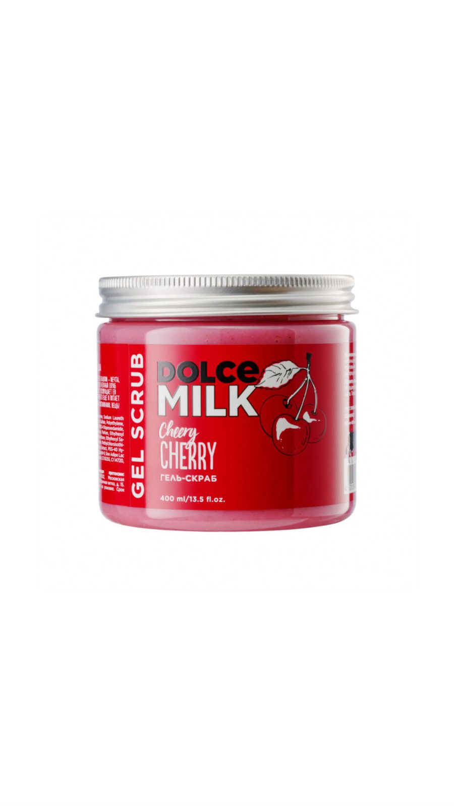 DOLCE MILK GEL SCRUB CHEERY CHERRY 400ml دولتشي ميلك مقشر للعناية بالجسم