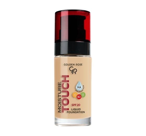 GOLDEN ROSE MOISTURE TOUCH LIQUID FOUNDATION فاونديشن للبشرة من كولدن روز