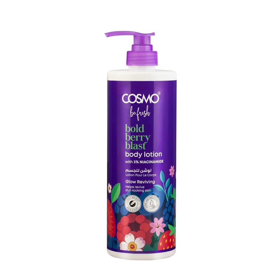 Cosmo Be Fresh Bold Berry Blast Body Lotion 1000ml - لوشن الجسم كوزمو بي فريش بولد بيري بلاست، 1000 مل
