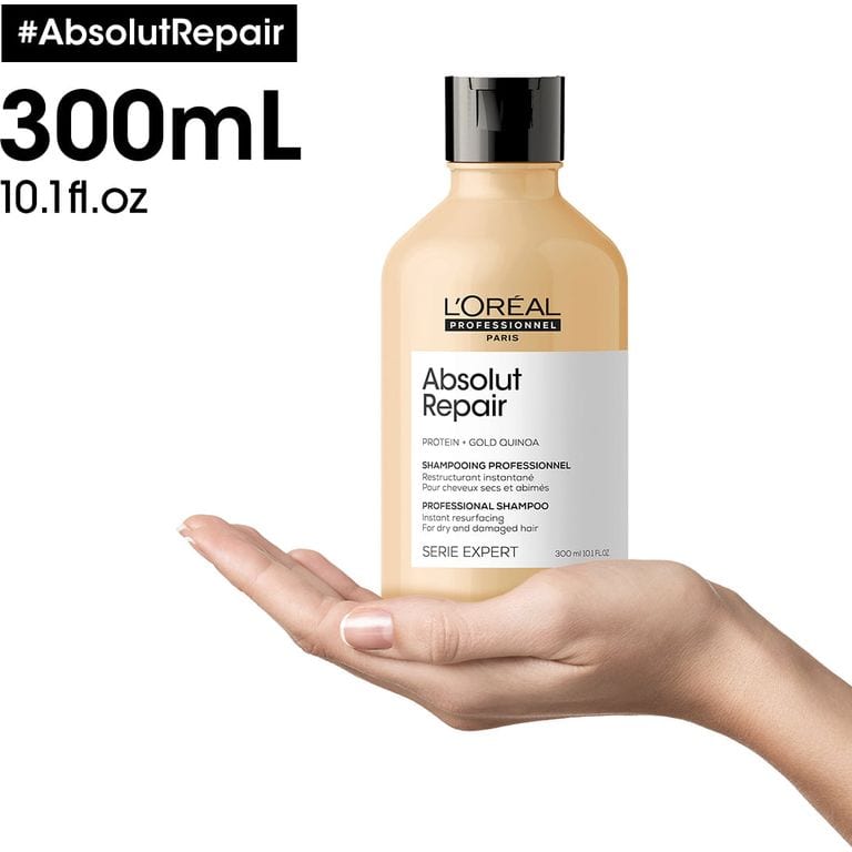 LOREAL PARIS Professionnel Paris Serie Expert Absolut Repair Shampoo, 300 ml شامبو لوريال بروفيشنال باريس سيري اكسبيرت ابسولوت ريبير