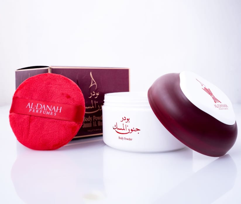 ALDANAH perfumes body powder musk 140 gr - مسك باودر للجسم من الدانه # جنون المسك