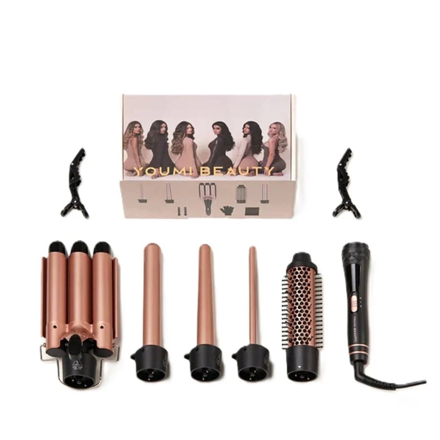 YOUMI BEAUTY Hair Curler - 9pcs | يومي بيوتي مجفف وتمويج الشعر الاحترافي - 9 قطع