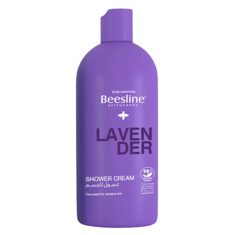 beesline Lavender Shower Cream - 750ml | بيزلين كريم استحمام باللافندر - 750مل