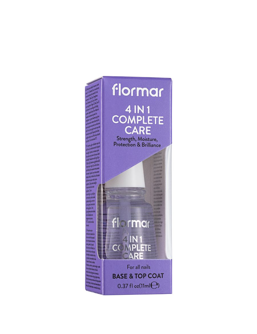 Flormar 4 In 1 Complete Care New 11ml - فلورمار طلاء اظافر عناية كاملة 4*1 - 11 مل