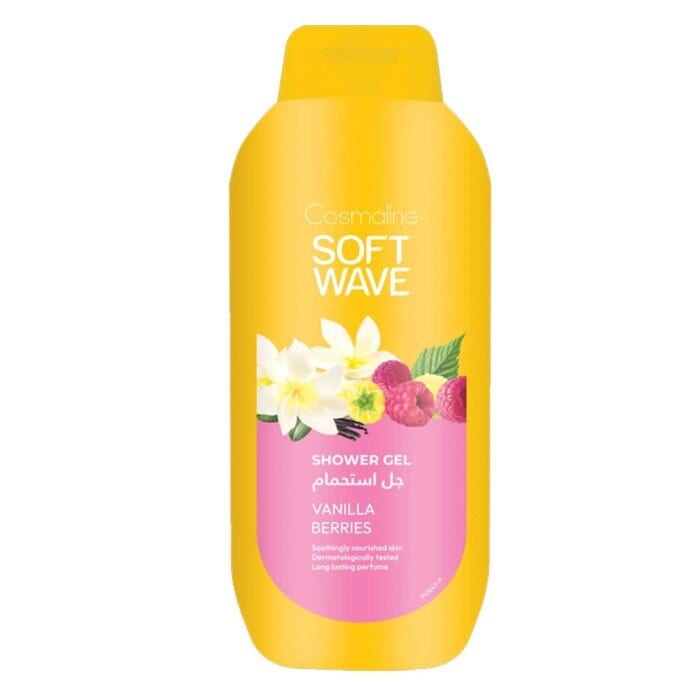 سائل استحمام برائحة الفانیلیا وبیری 650مل-Cosmaline Soft Wave