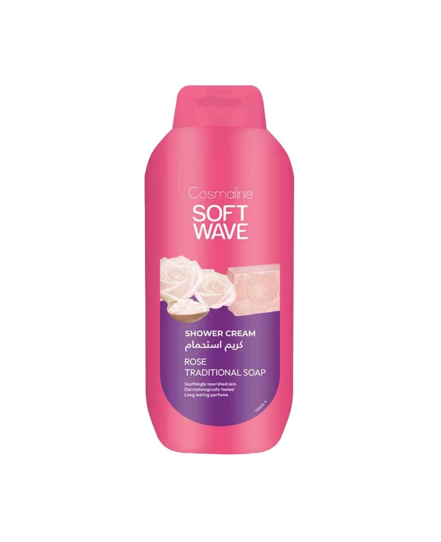 سائل استحمام برائحة برائحة الزهور الوردية 650مل-Cosmaline Soft Wave