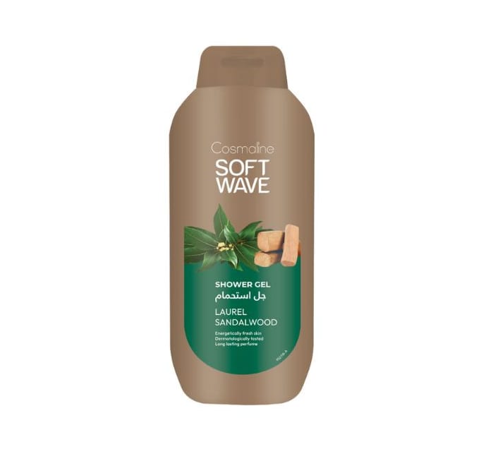 COSMALINE COSMALINE Shower Gel Laurel Sandal Wood - 650ml | كوزمالين جل استحمام بعطر الغار و خشب الصندل - 650 مل