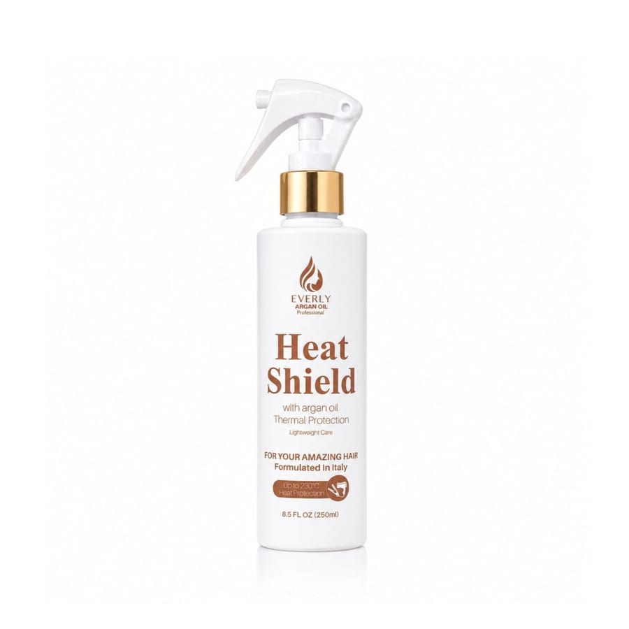 EVERLY Heat Shield With Argan Oil Thermal Protection 250ml ايفرلي رذاذ واقي حرارة للشعر غني بزيت الارغان