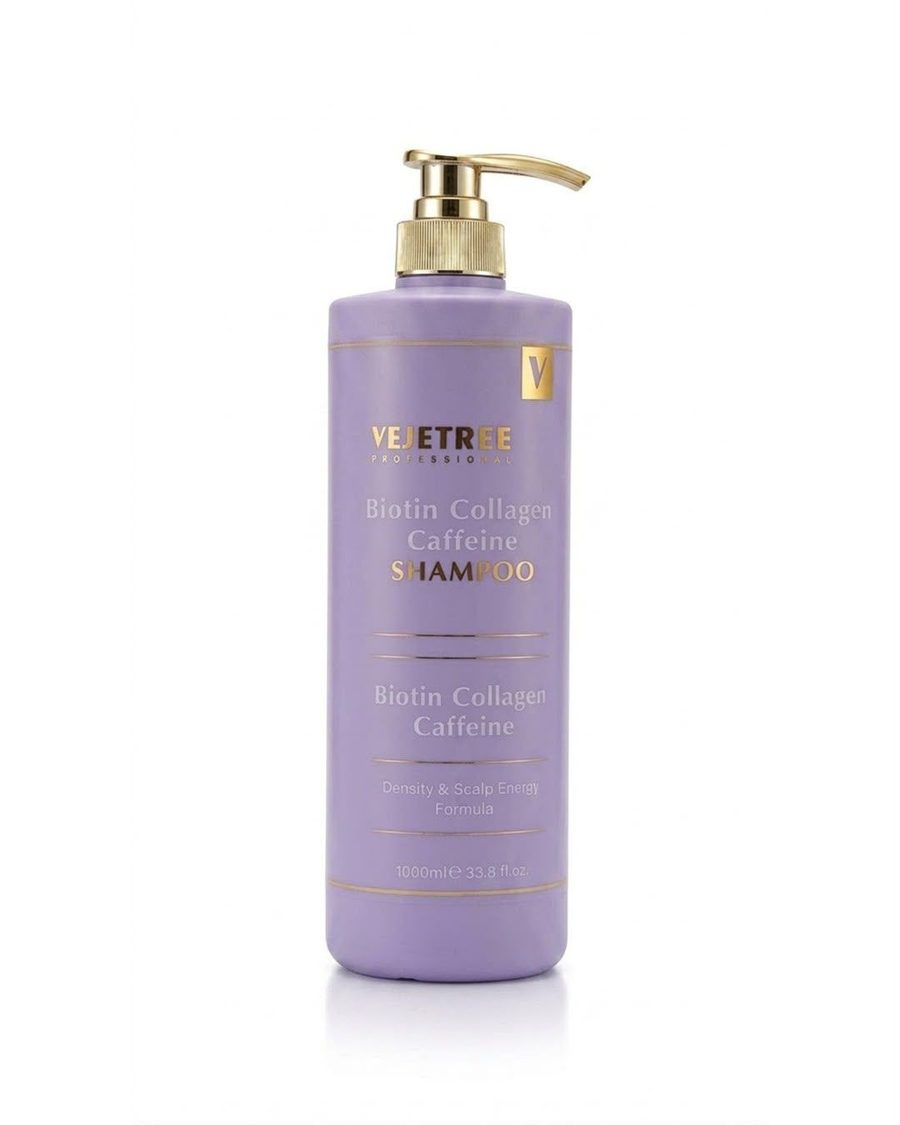 فيجيتري شامبو البيوتين والكولاجين والكافيين 1000 مل - VEJETREE PROFESSIONAL BIOTIN COLLAGEN CAFFEINE SHAMPOO 1000ml