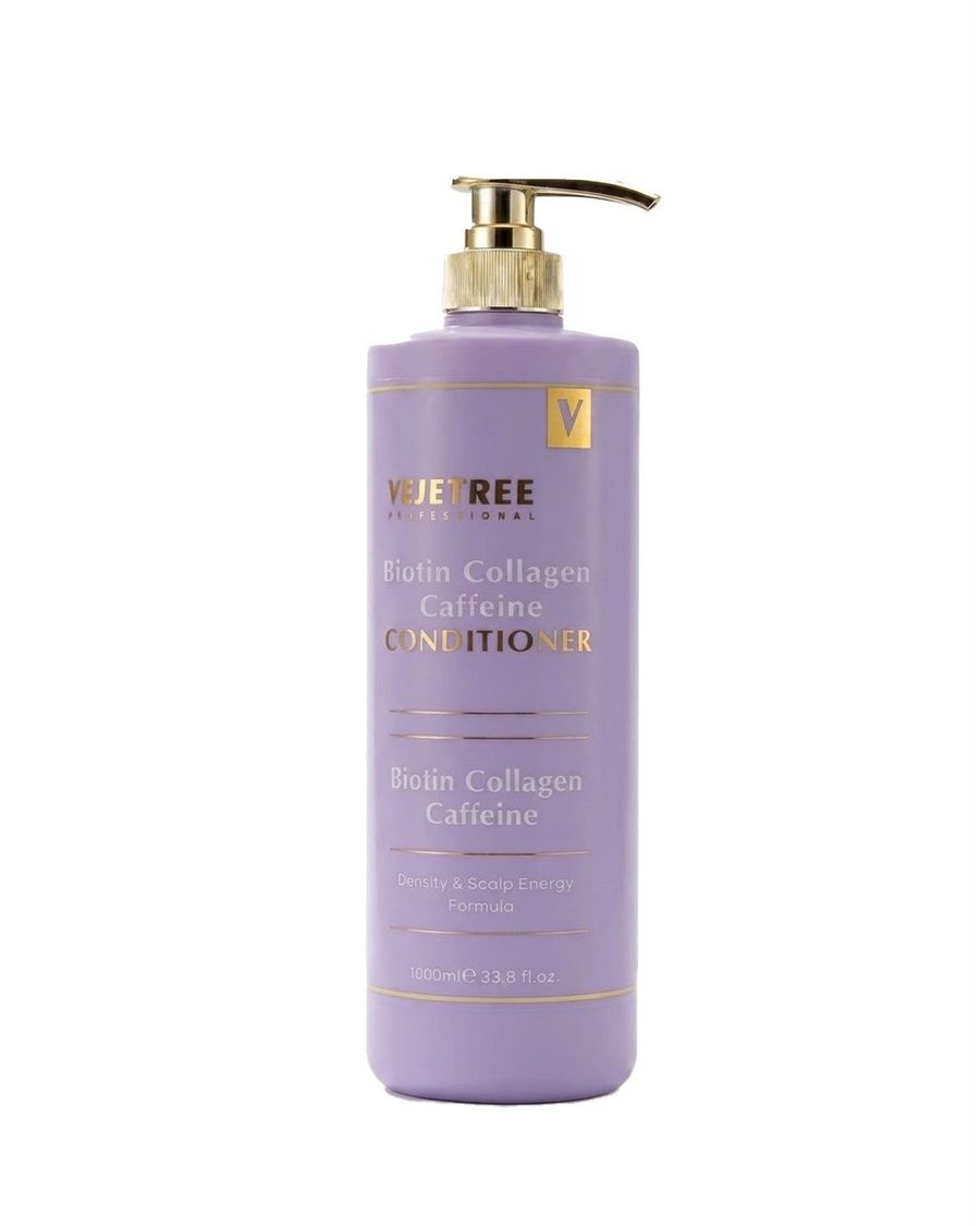 فيجيتري مكيف البيوتين والكولاجين والكافيين 1000 مل - VEJETREE PROFESSIONAL BIOTIN COLLAGEN CAFFEINE CONDITIONER 1000ml