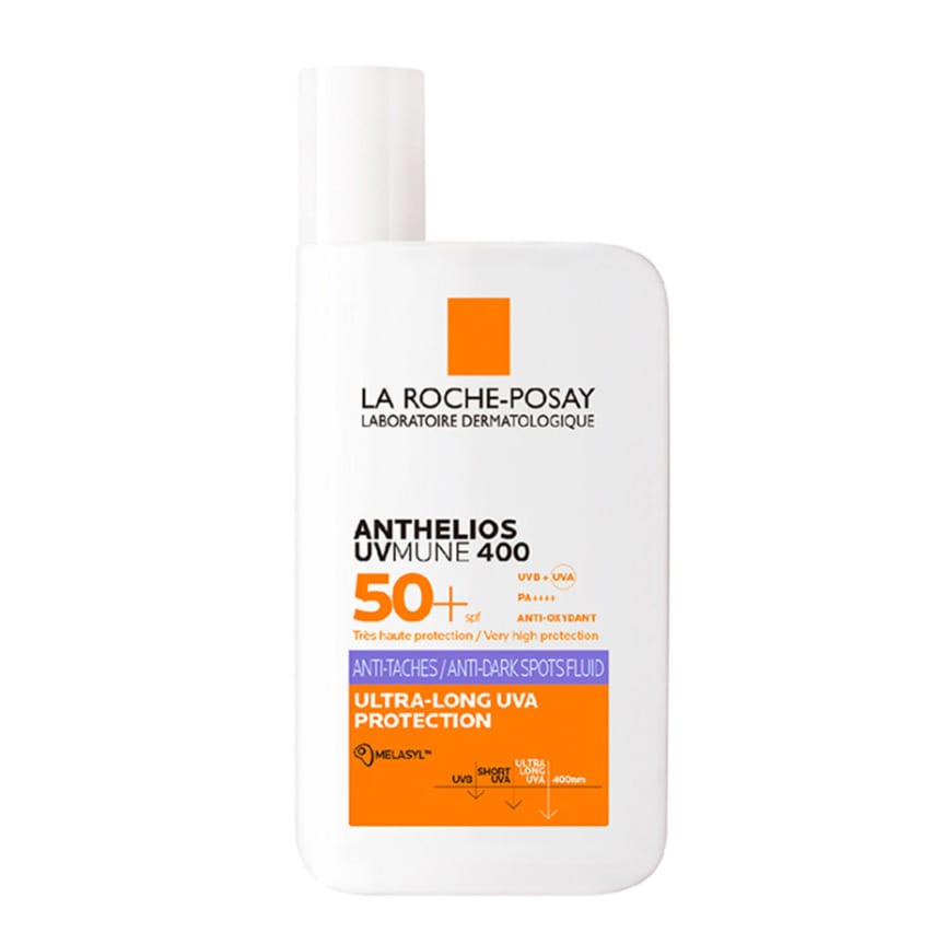 Anthelios Uvmune 400 SPF50+ Anti-Dark Spot Facial Sun Fluid 50ml - سائل أنثيليوس يو في ميون 400 SPF50+ المضاد للبقع الداكنة للوجه، 50 مل