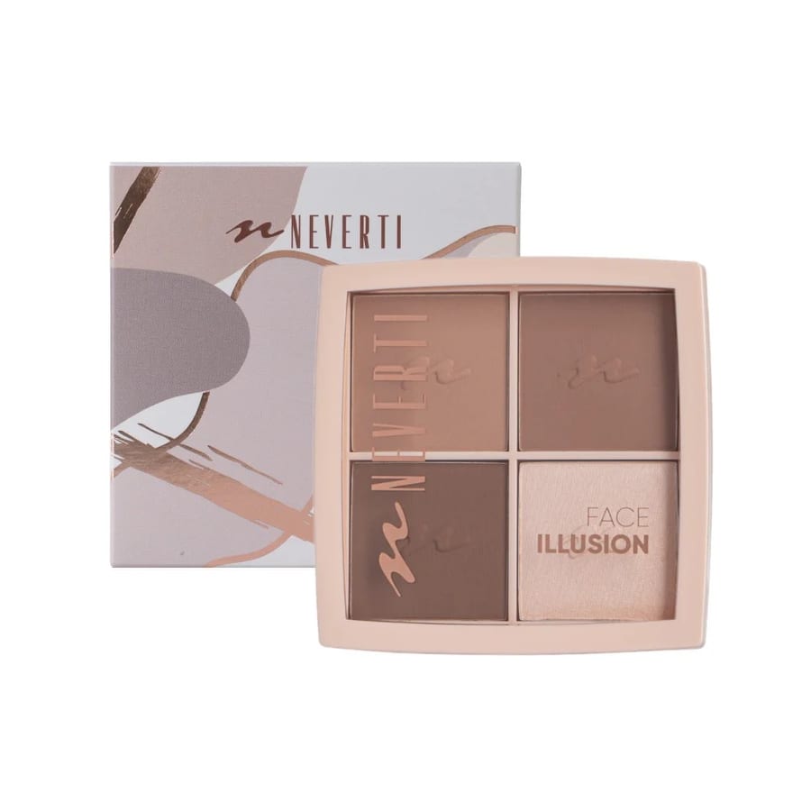 Nevertı Face Illusion Highlighter Pallette - 4x3,5g| نيفرتي باليت للوجه NP208R 001