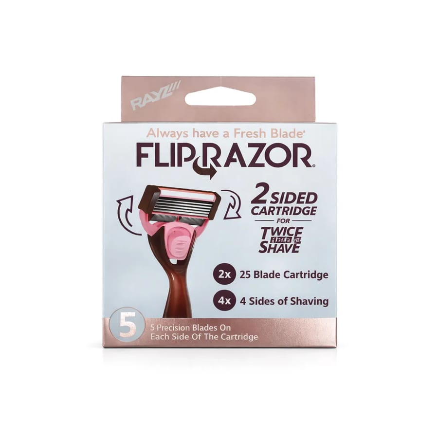 FLIP RAZOR 2 Sided Cartridge Fow Twice The Shave فلب ريزور شفراة حلاقة مزدوجة و دقيقة