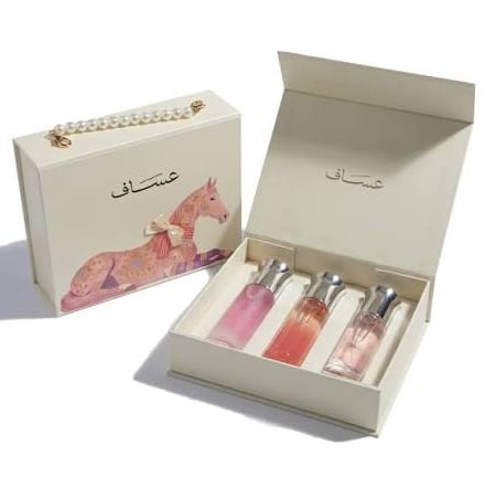 Assaf set arrogate pink diva 25ml & arrogate pink 25ml and pink queen 25ml - مجموعة عطور 3 قطع 25 مل