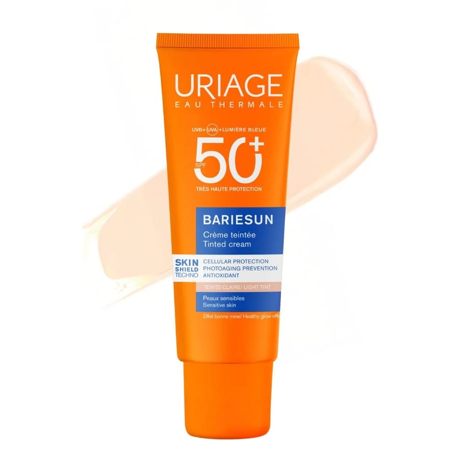 يورياج واقي شمس باريسون لايت تينتد بعامل حماية اس بي اف 50، 50 مل Uriage Bariesun – Tinted SPF50+ Face Cream - Fair