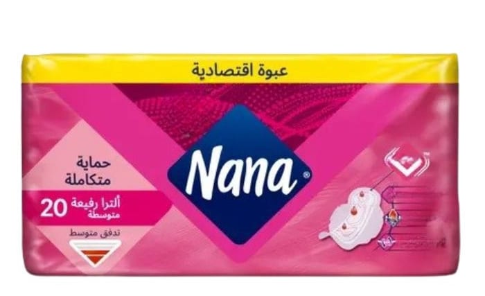 نانا فوط فائقة النحافة عادية مع أجنحة – 20 قطعة