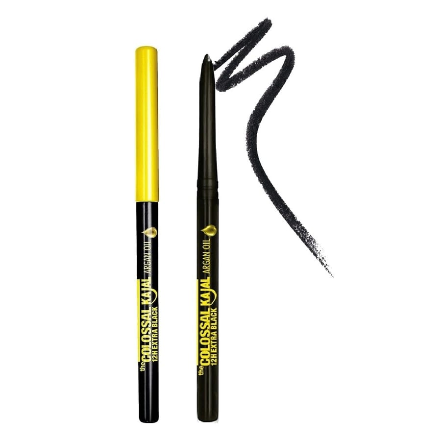قلم كحل ذا كولوسال بزيت الارجان - أسود من ميبيلين Maybelline - The Colossal Kajal Argan Oil Pencil - Black