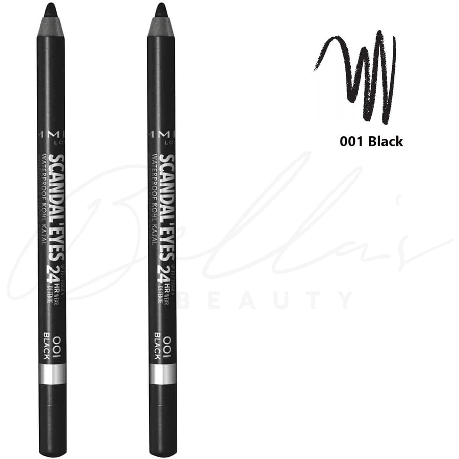 RIMMEL Scandal Eyes Waterproof Kohl Kajal - 1.3g| ريميل قلم كحل مقاوم للماء-1.3غرام